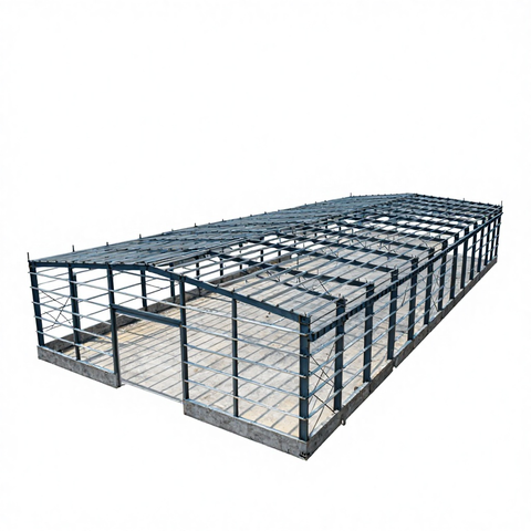 Light Steel Structure Prefabricated Workshop Building Custom Design Metal Frame Industrial Factory Warehouse