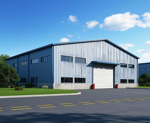 Prefab Heavy Steel Structure Warehouse Building Large Span Industrial Workshop Shed With Welding Fast Installation Custom Design