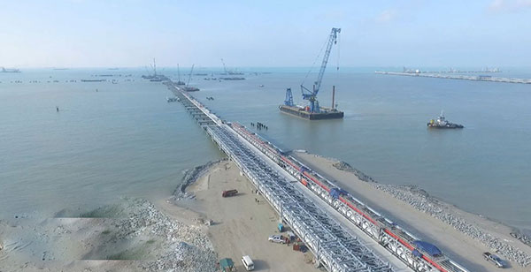 Steel Structure Project for the Pengerang Independent Deepwater Terminal Trestle Pipe Rack (Malaysia)