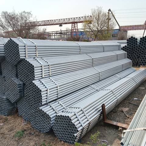 Hot Dipped Galvanized ERW Technique Steel Pipe Welded Scaffolding Tube 6m And 12m Lengths For Construction Drill Oil Pipelines