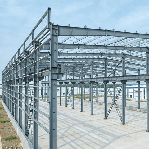 Steel Frame Heavy Duty Warehouse Building Kit Prefab Industrial Steel Structure Low Maintenance High Strength Steel Workshop