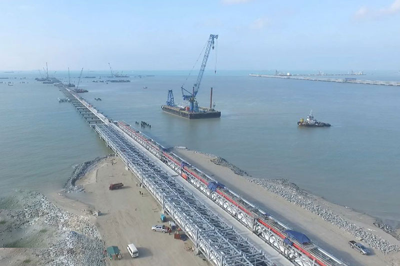 Steel Structure Project para sa Trestle at Pipe Rack sa Pengeran Independent Deepwater Terminal, Malaysia
