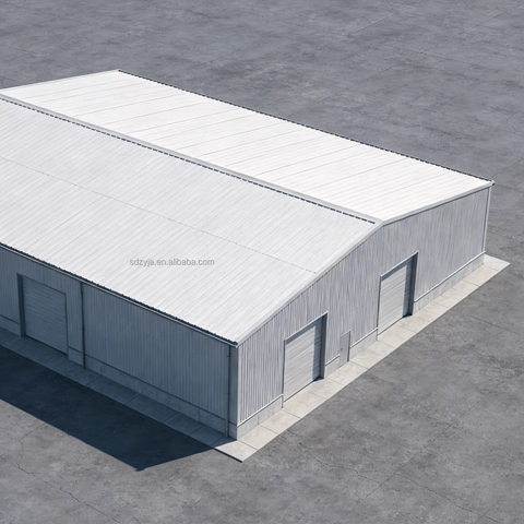 Industrial Heavy Steel Structure Building System Prefabricated Workshop Warehouse Aircraft Hangar Welding Cutting 50-Year Life